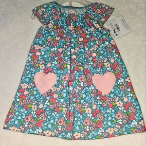 Brand new baby girls floral short sleeve dress